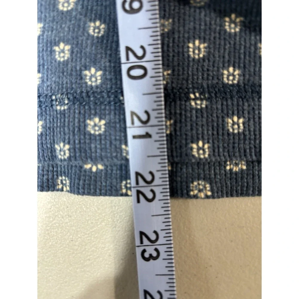 Lauren‎ Jeans Co. Women's Top L/Button Blue Floral XL - Picture 6 of 7